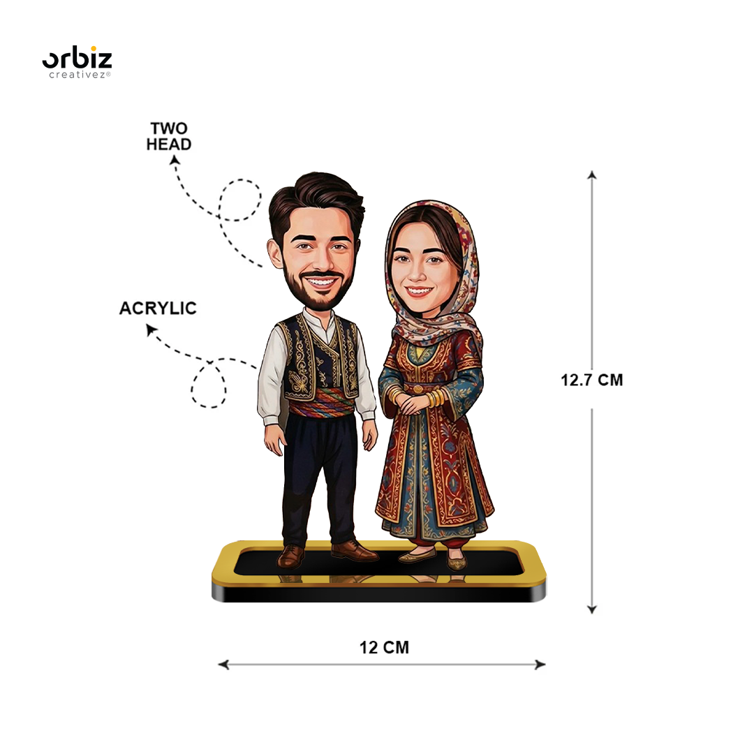 Personalized Mini Me : Turkish Style Couple Caricature