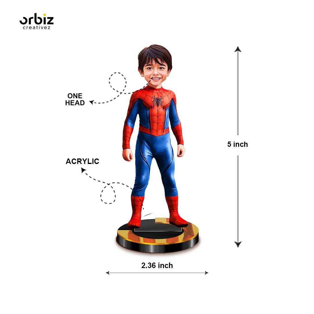 Personalized Mini Me: SpiderMan Mini Caricature