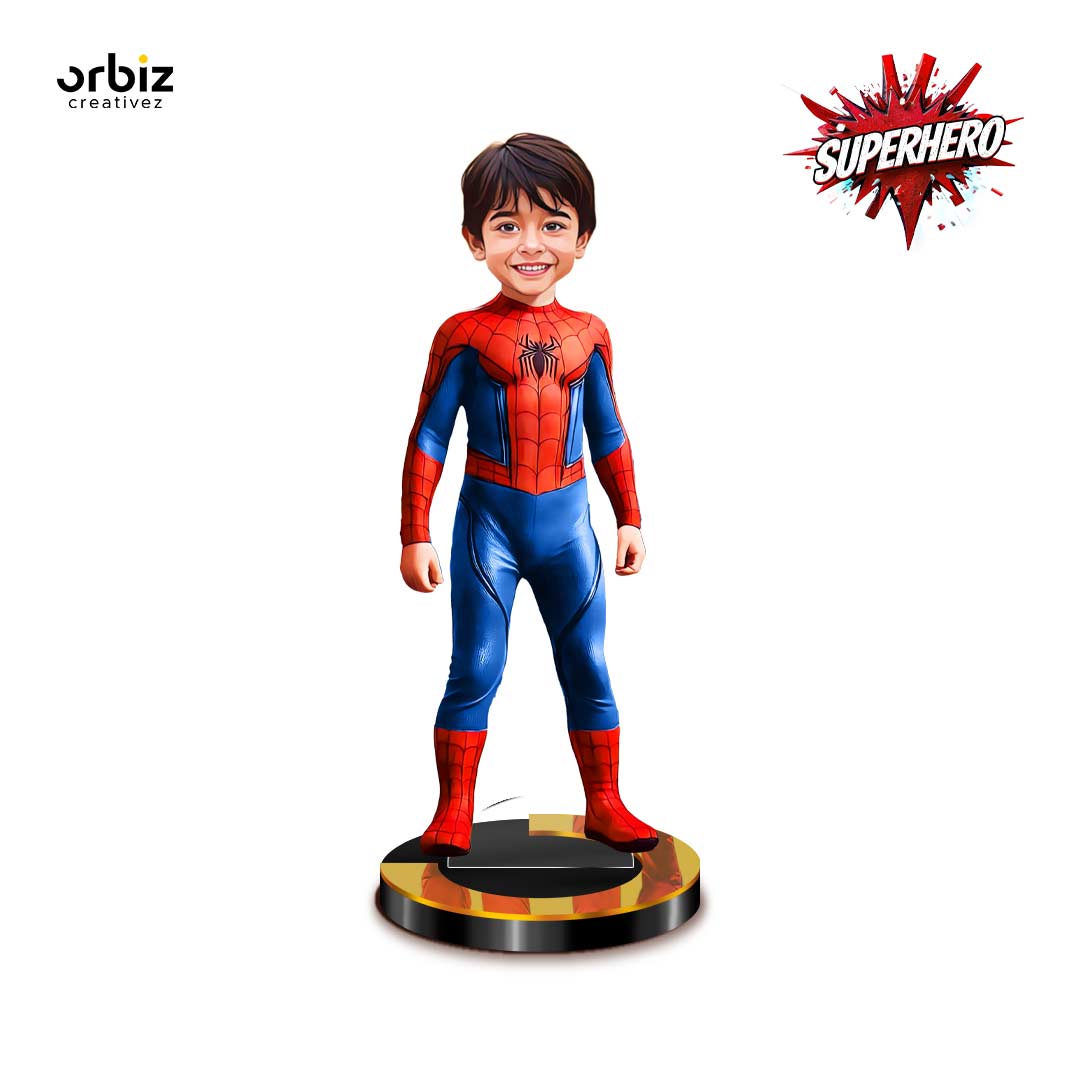 Personalized Mini Me: SpiderMan Mini Caricature