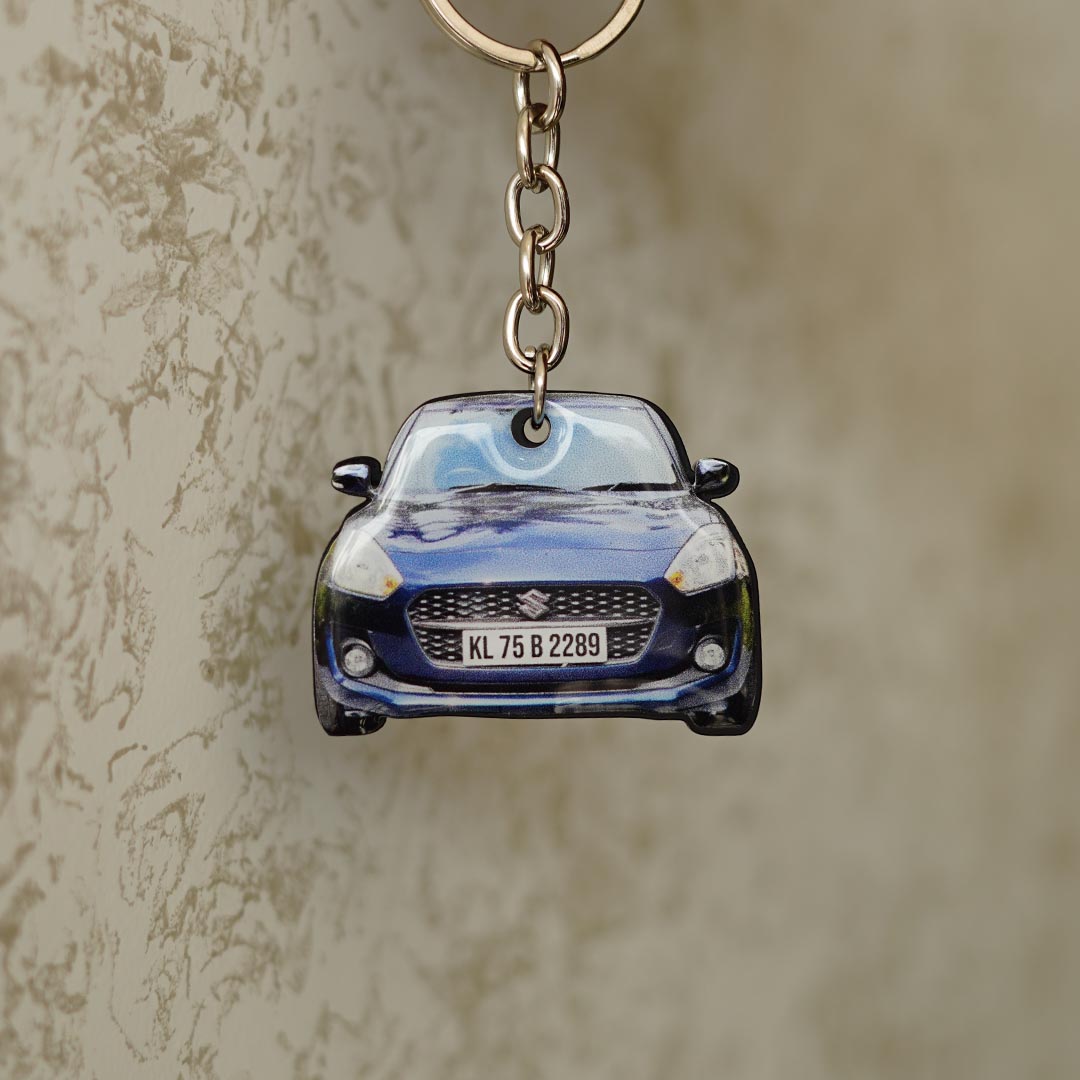 Customized Car Shape Keychain - Orbiz Creativez