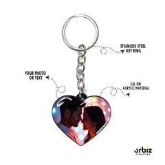 Couple Photo Keychain