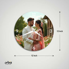 Personalized Couple Photo Clock