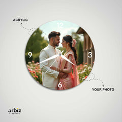 Personalized Couple Photo Clock