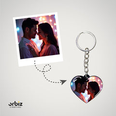 Couple Photo Keychain