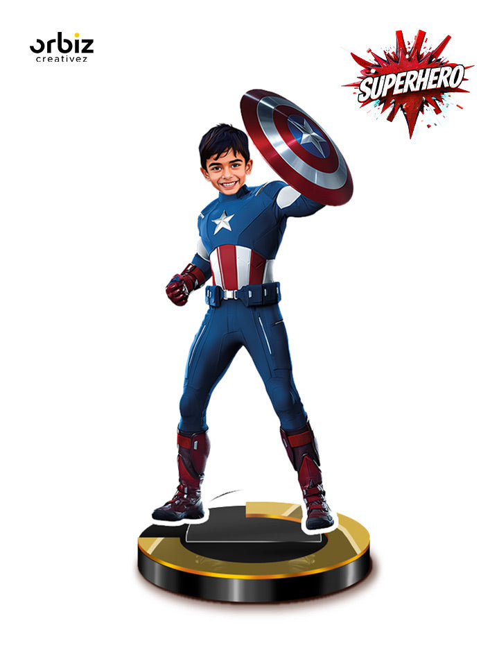 Personalized Mini Me: Captain America Super Hero