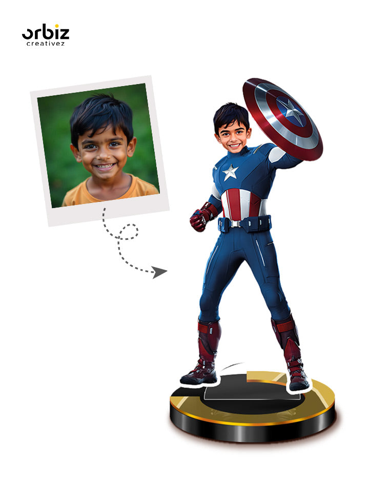 Personalized Mini Me: Captain America Super Hero