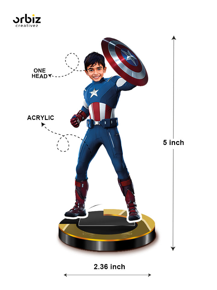 Personalized Mini Me: Captain America Super Hero