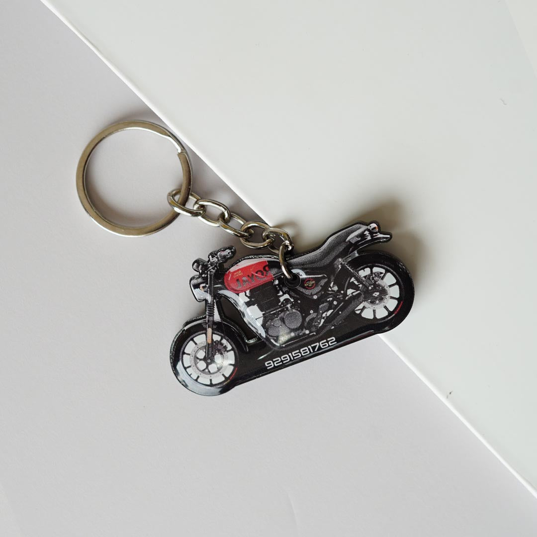 Customized Bike Shape Keychain - Orbiz Creativez