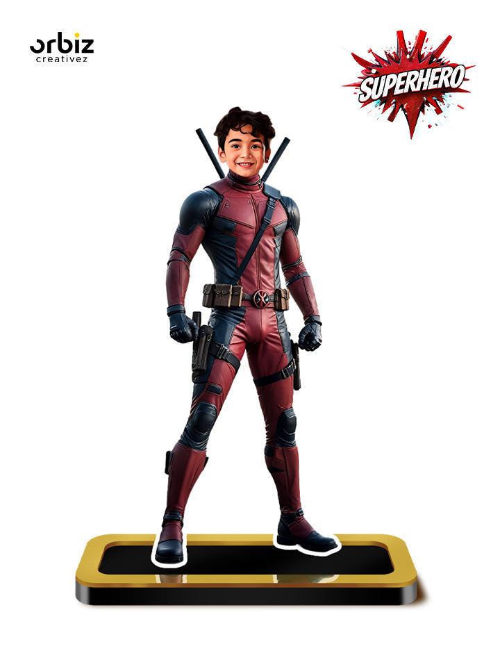 Personalized Mini Me:Dead Pool Super Hero