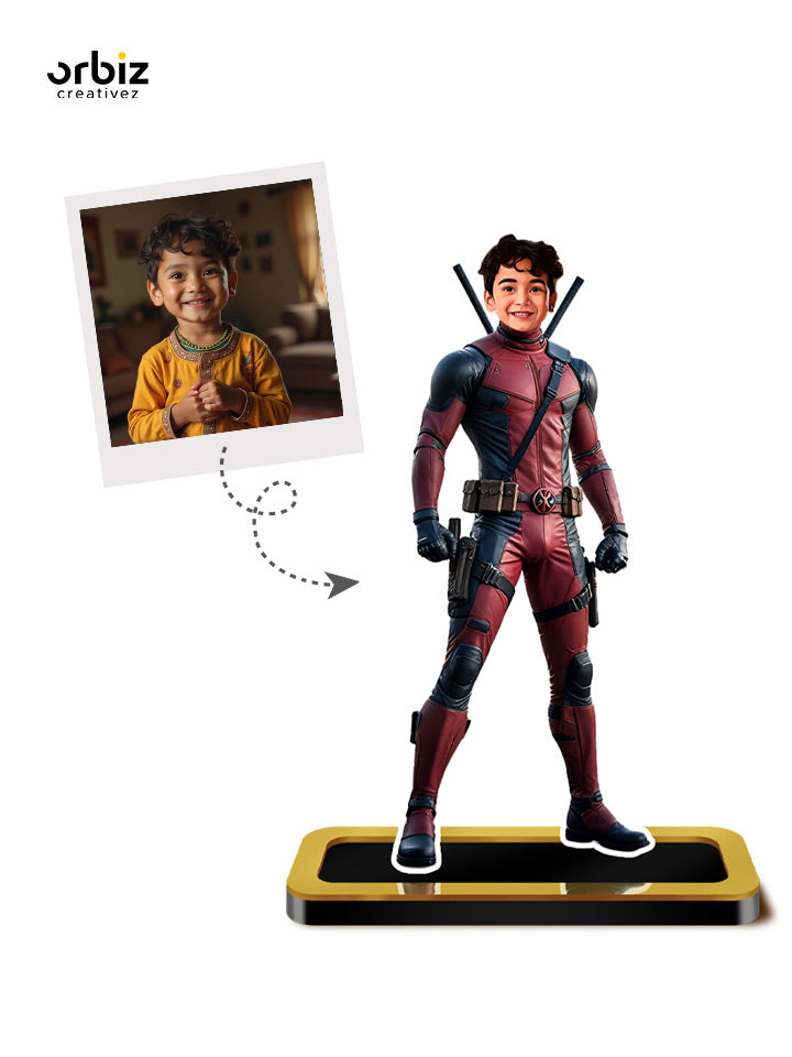 Personalized Mini Me:Dead Pool Super Hero