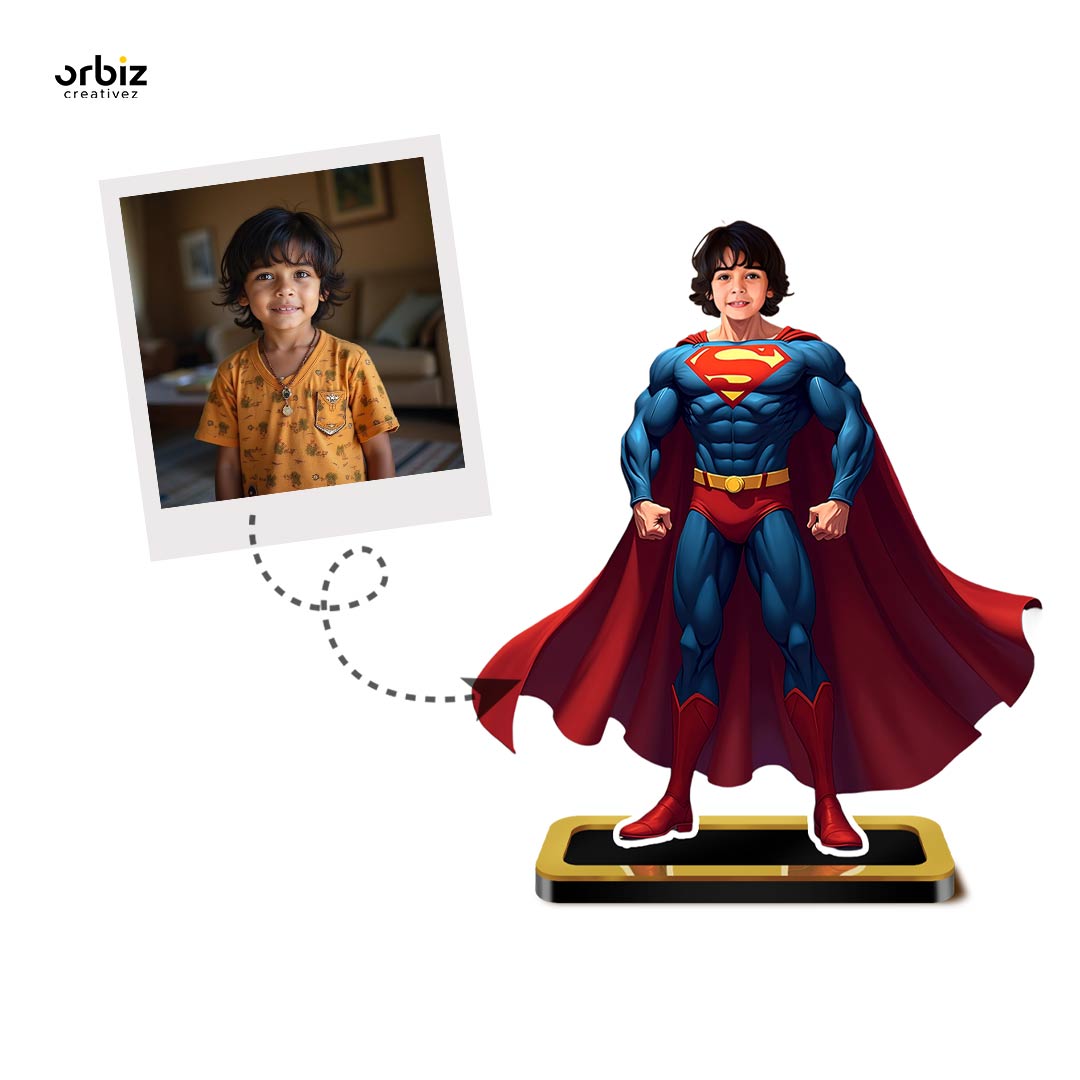 Personalized Mini Me: SuperMan Caricature