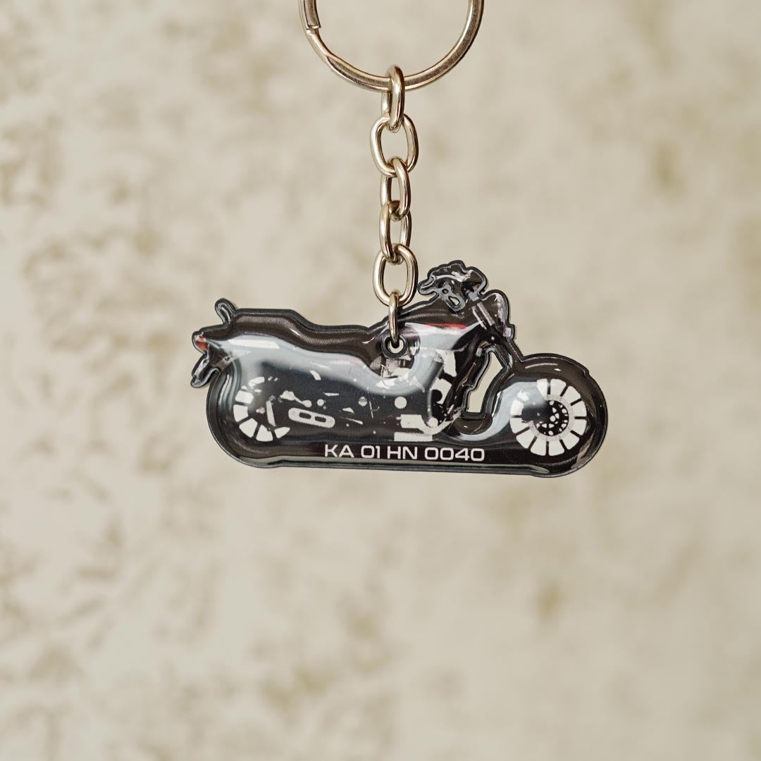 Customized Bike Shape Keychain - Orbiz Creativez