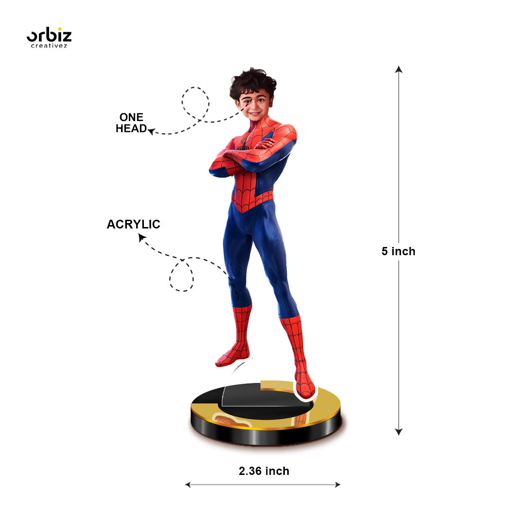 Personalized Mini Me: Spider Man Caricature