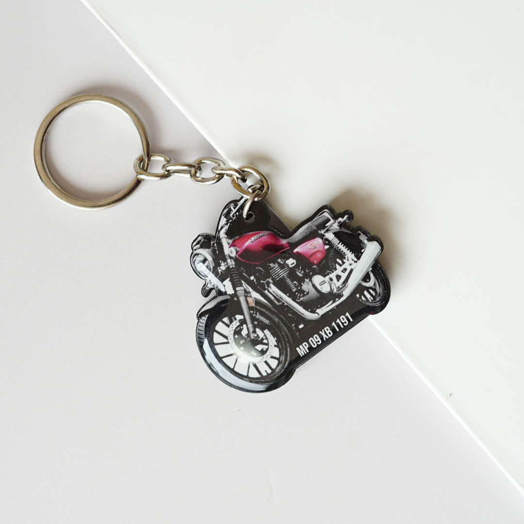 Customized Bike Shape Keychain - Orbiz Creativez