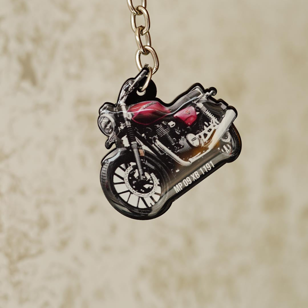 Customized Bike Shape Keychain - Orbiz Creativez