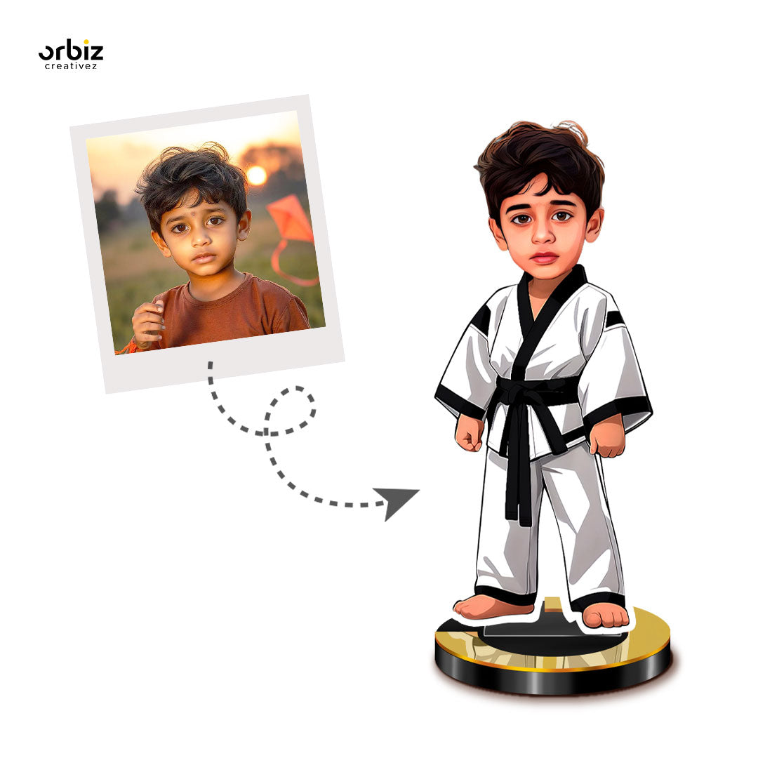 Personalized Mini Me: Karate Kid Caricature