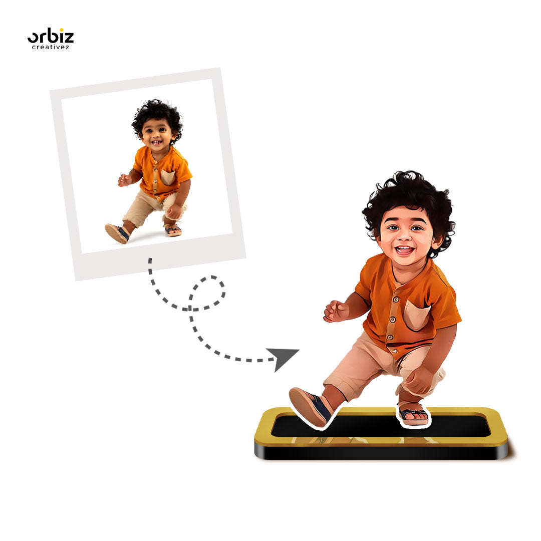 Personalized Mini Me : Boy Caricature