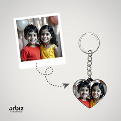 Customized Photo Keychain - Love Shaped