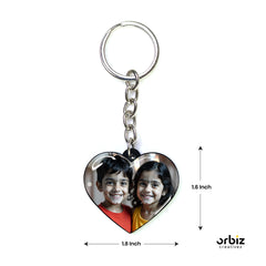 Customized Photo Keychain - Love Shaped