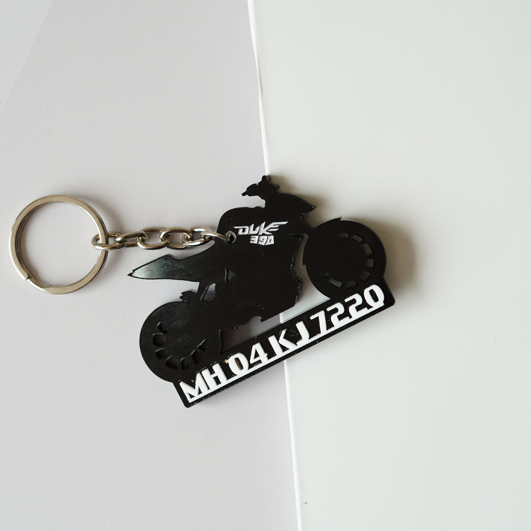 Customized Bike Shape Keychain - Orbiz Creativez