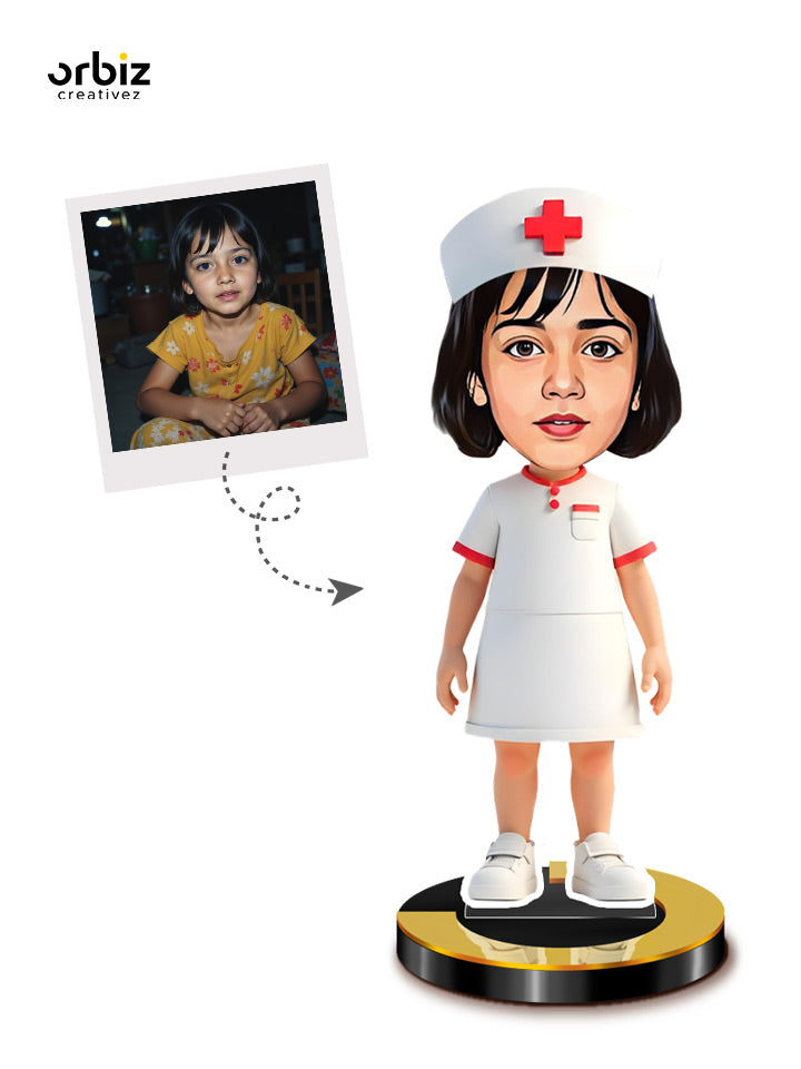 Personalized Mini Me: Nurse Caricature