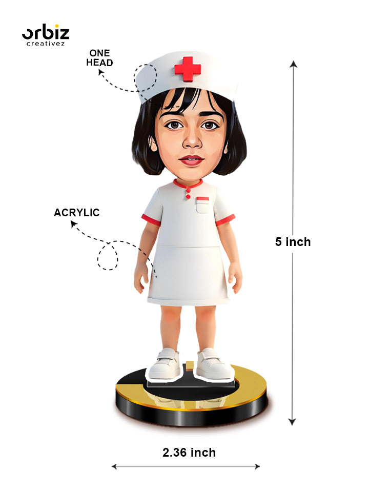 Personalized Mini Me: Nurse Caricature