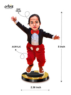 Personalized Mini Me: Mickey Mouse Girl Caricature