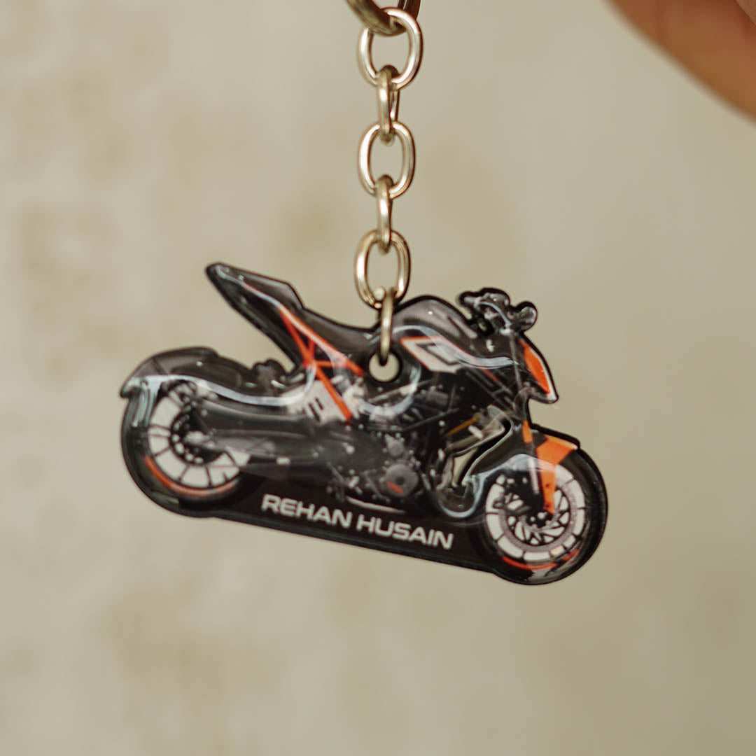 Customized Bike Shape Keychain - Orbiz Creativez