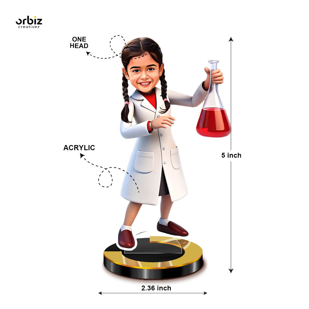 Personalized Mini Me: Scientist Caricature