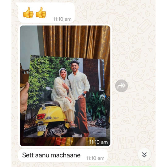 Customer photo of a delivered UV frame