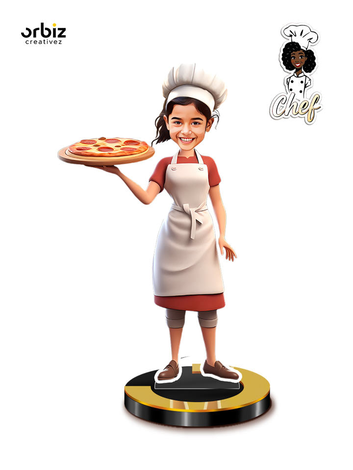 Personalized Mini Me: Kids Chef Caricature