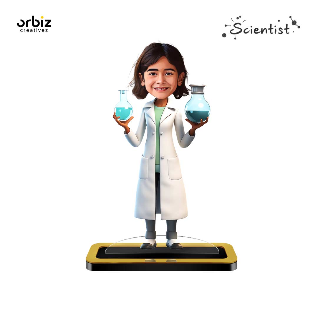 Personalized Mini Me : Girl Scientist