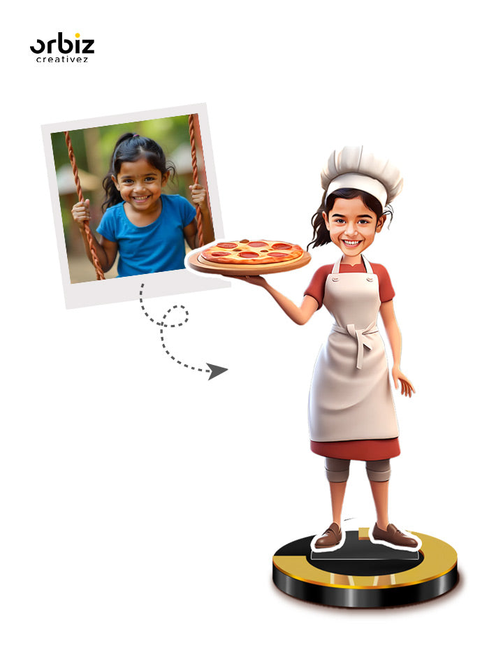 Personalized Mini Me: Kids Chef Caricature