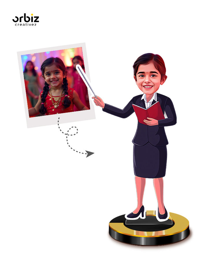 Personalized Mini Me: Teacher Caricature