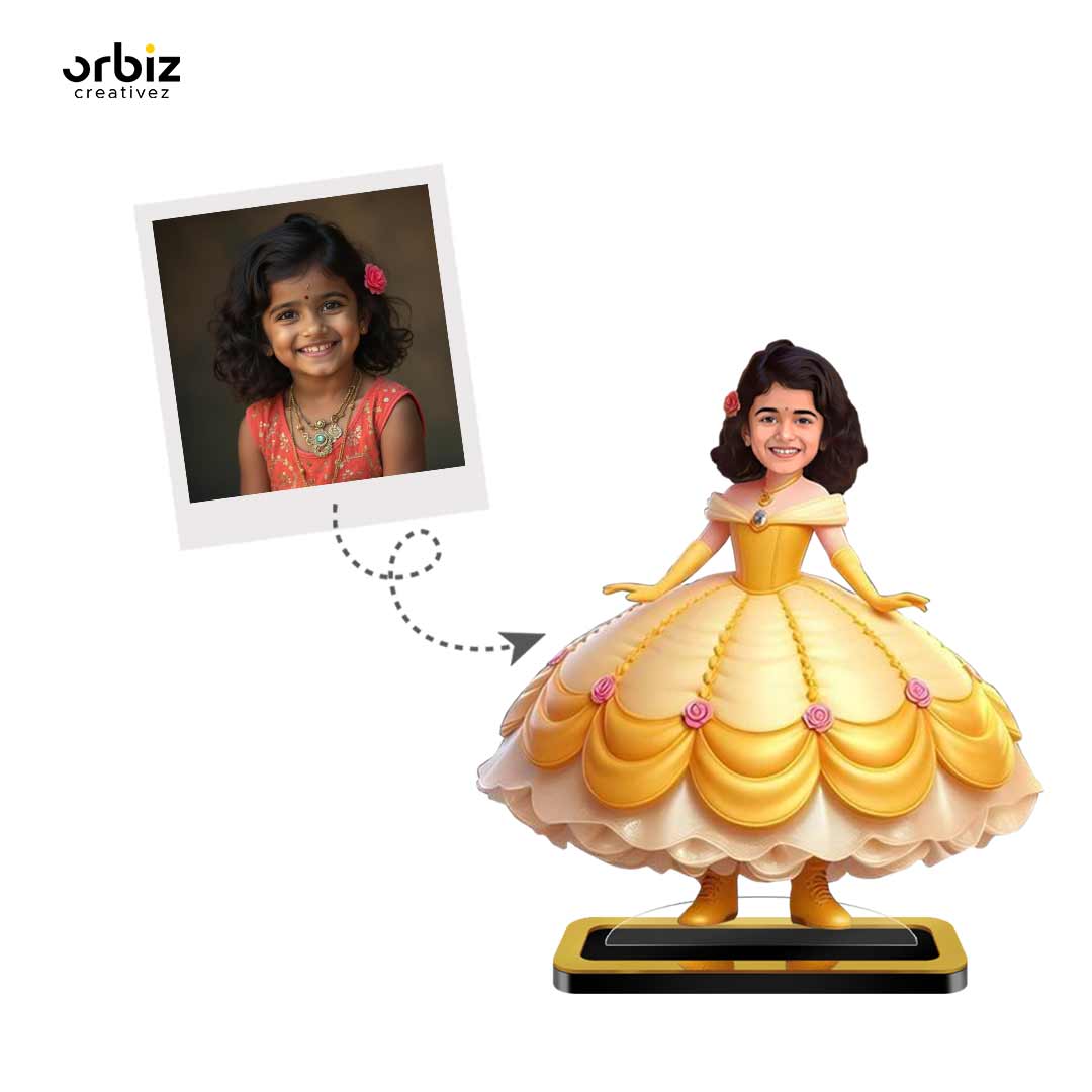 Personalized Mini Me Caricature: Belle