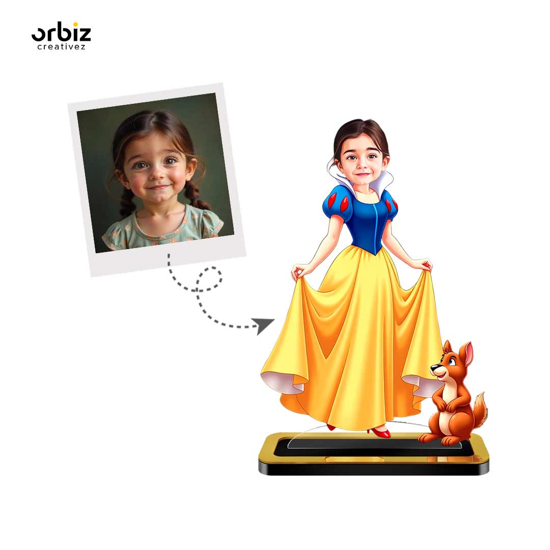 Personalized Mini Me: Snow White Caricature