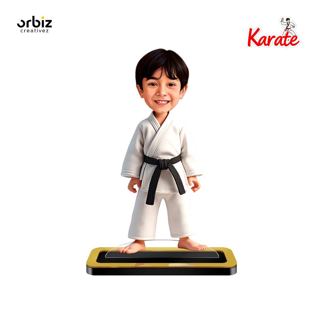 Personalized Mini Me : Karate Boy Caricature