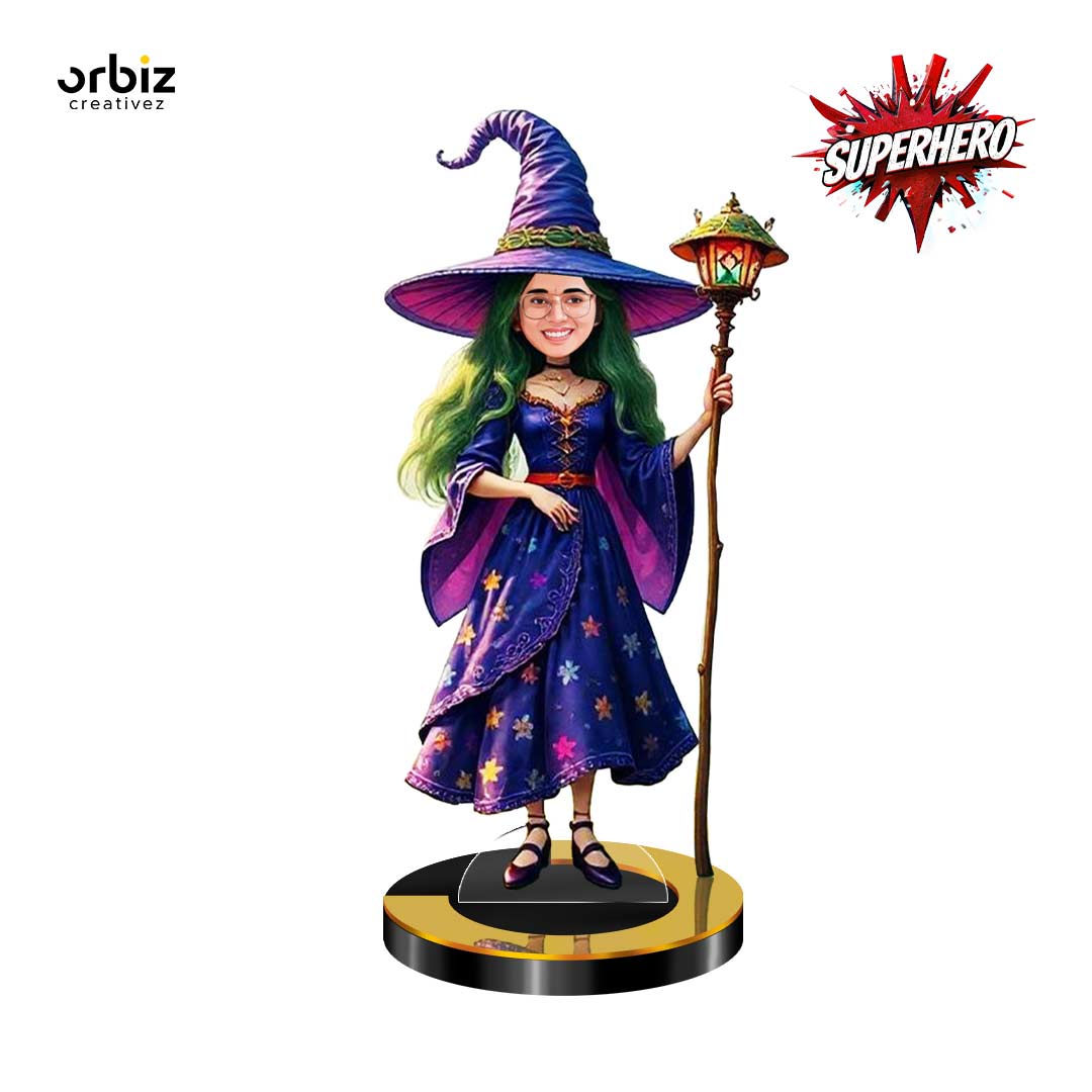 Personalized Mini Me Caricature: The Witch