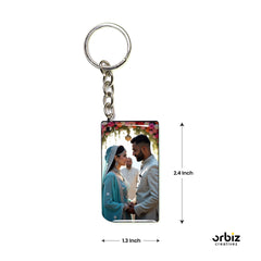 personalized wedding keychain