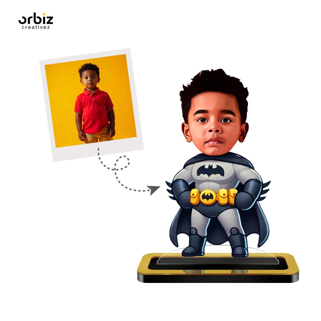 Personalized Mini Me: Bat Man Caricatures