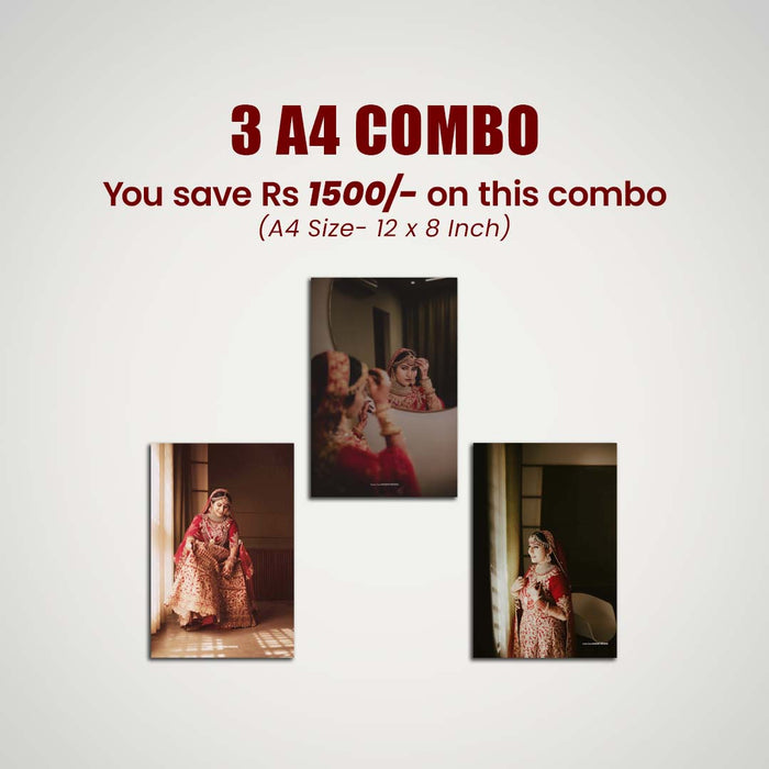 3 A4 Premium Acrylic Photo Frame Combo