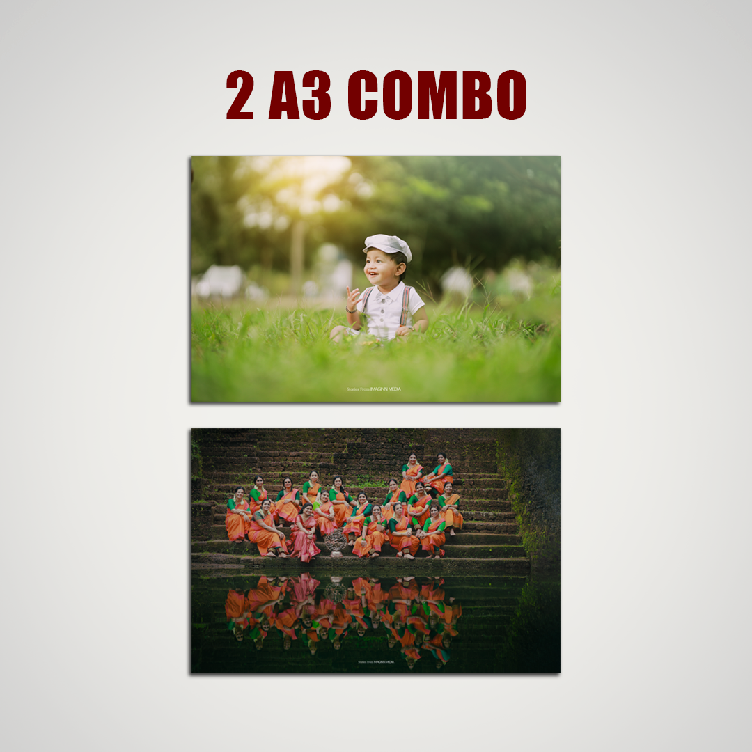 A3 UV Acrylic Photo Frame 2 Combo - Landscape