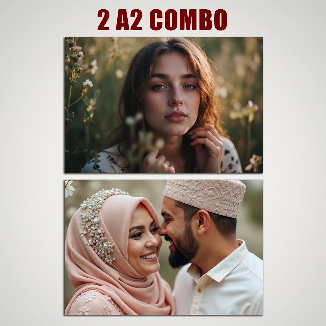 A2 UV Acrylic Photo Frame 2 Combo - Landscape