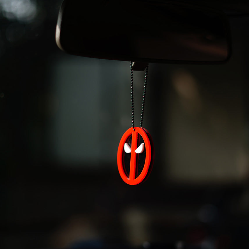 Deadpool Car Mirror hanging