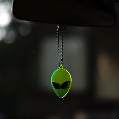 Alien Car Mirror hanging | Green Colour