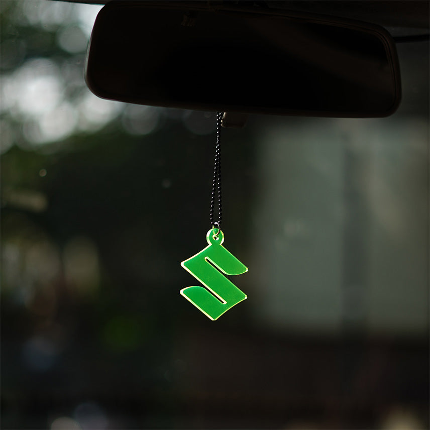 Suzuki Car Mirror hanging | Green Colour