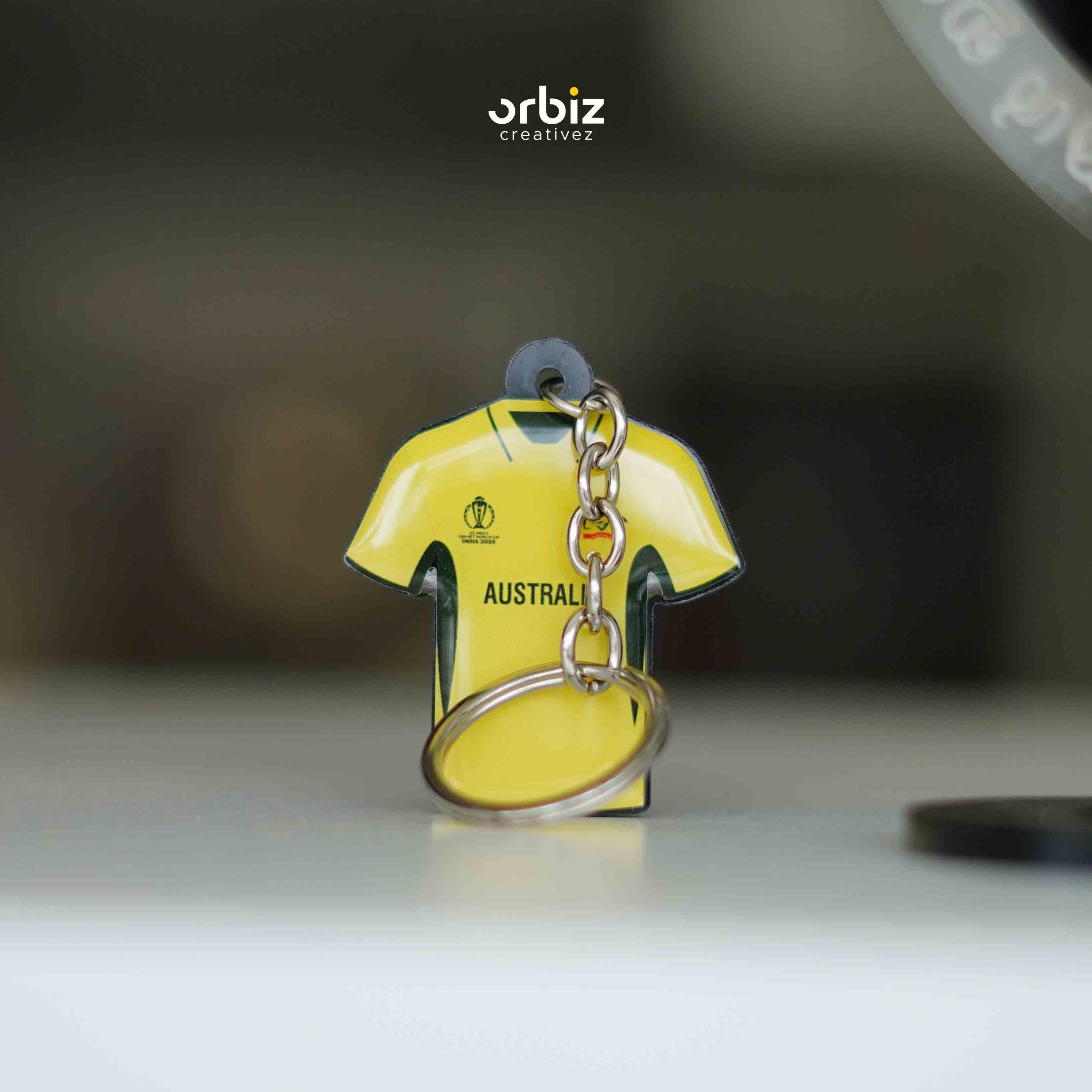 Australia Cricket Jersey Keychain - Orbiz Creativez