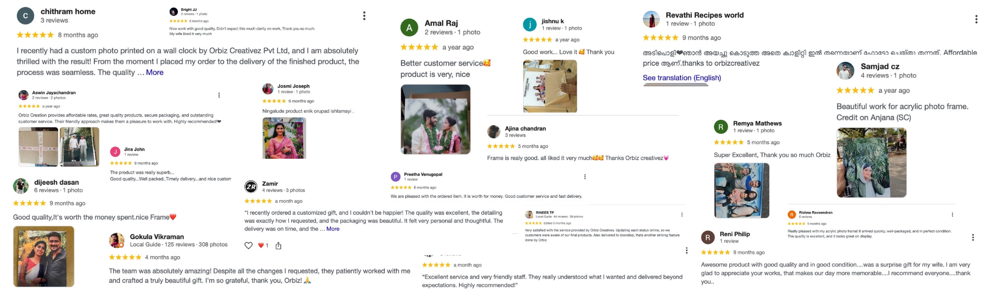 Acrylic Frame Showcase