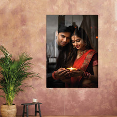 UV Printed Acrylic Wall Mount Frameless Picture Photo/Poster Frame For Valentine's day, Portrait