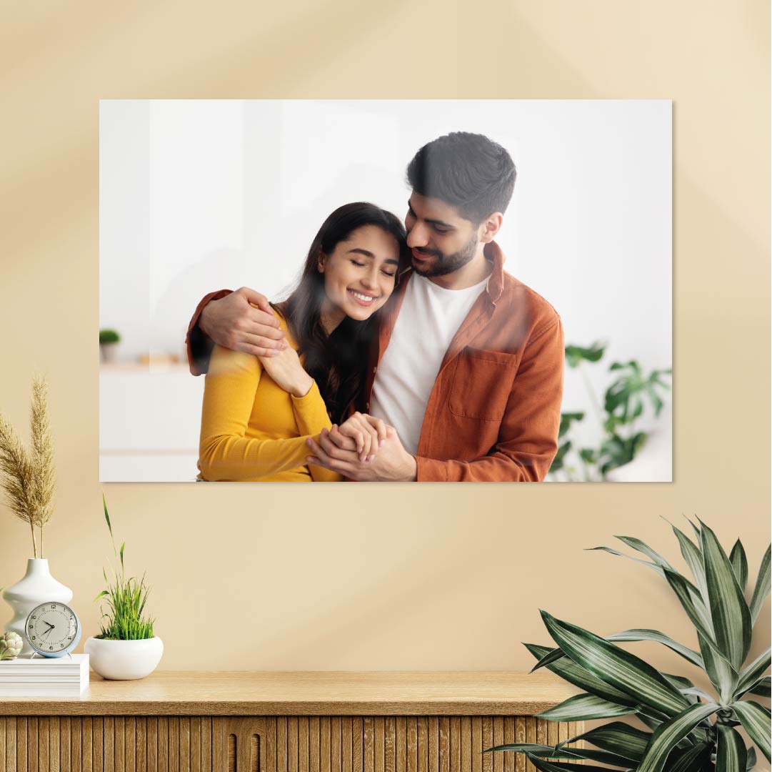 UV Printed Acrylic Wall Mount Frameless Picture Photo/Poster Frame For Valentine's day